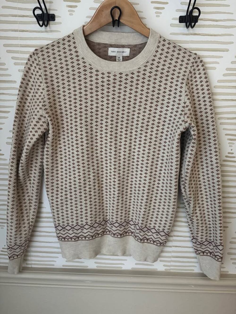 Men’s XS Oatmeal Heather Nordic Crew Sweater
